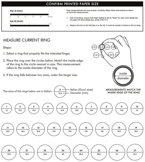 size 12 gucci ring|Gucci jewelry size chart.